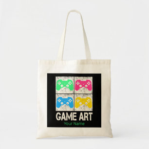 Game Art Vintage Gamepad Retro Controller Gamers Tote Bag
