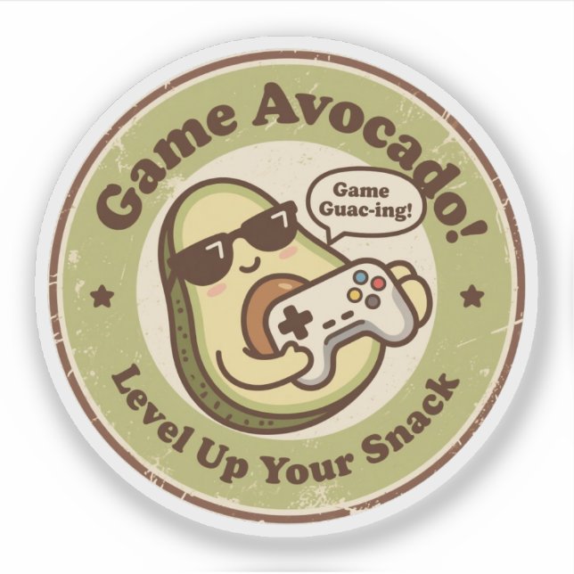 Game Avocado! Level Up Your Snack (Front)