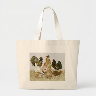 Game Birds Large Tote Bag
