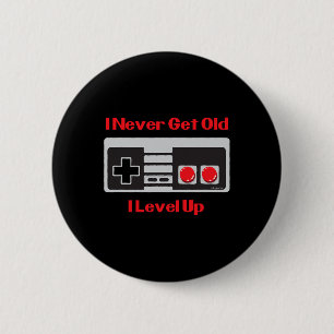 Game Birthday Shirt Funny Gaming Shirt For Adults  2 Inch Round Button
