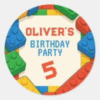 Game Building Blocks Birthday Party