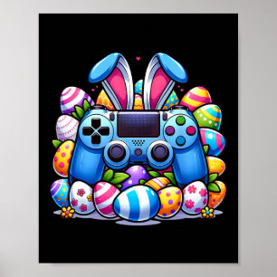 Game Bunny Eggs Costume Easter Day Boys Kids Gamin Poster