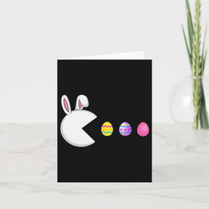 Game Bunny Eggs Easter Gamer Kids Boys Men Gaming  Card