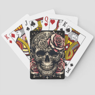 Game Card, Poker Game - Skull and Roses Playing Cards