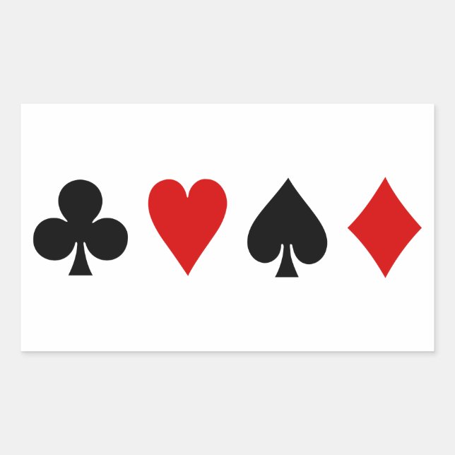 Game cards Playing cards Diamond Club Heart Spade Sticker (Front)