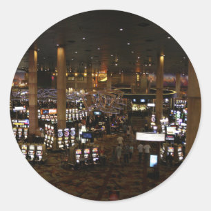 Game Casino Gambling Las Vegas Casino America Classic Round Sticker