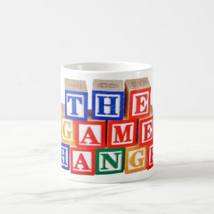 Game Changer Building Block Letters Coffee Mug