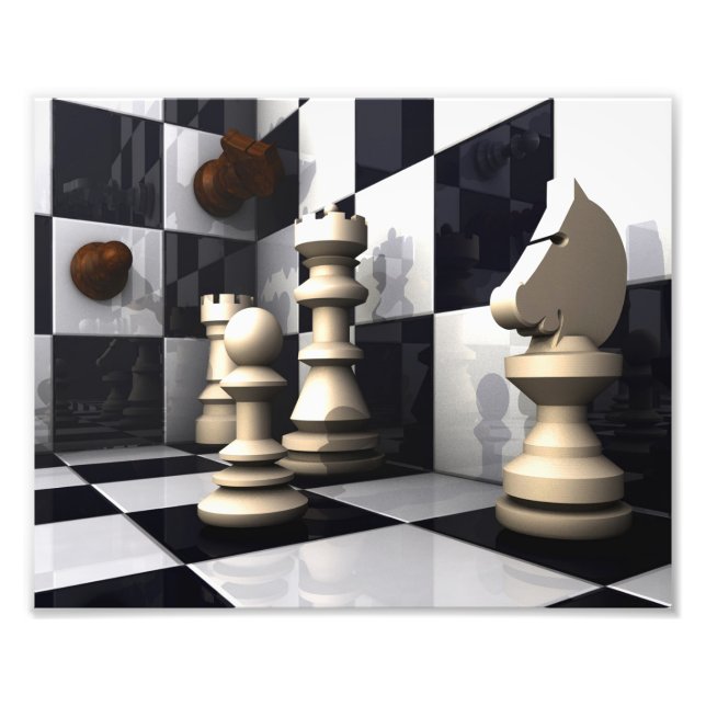 Game Chess Style Photo Print (Front)