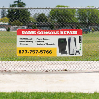 Game Console Repair Shop Banner