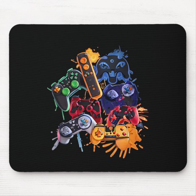 Game Control All The Things Video Game Controller  Mouse Pad (Front)