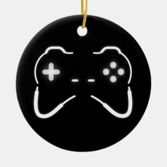 Game Controller Ceramic Ornament (Front)