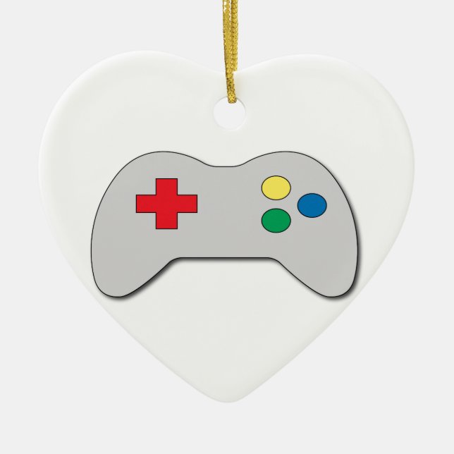 Game Controller Ceramic Ornament (Front)