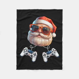 Game Controller Christmas Gamer Gaming Enthusiast Fleece Blanket