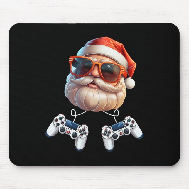 Game Controller Christmas Gamer Gaming Enthusiast  Mouse Pad (Front)