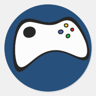 Game Controller Classic Round Sticker