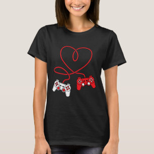 Game Controller Heart Funny Valentines Day Boy &am T-Shirt