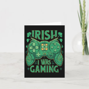 Game Controller Irish Gamer Boys St Patricks Day  Card