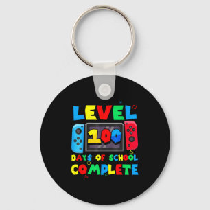 Game Controller Level 100 Days Of School Complete  Keychain