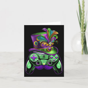 Game Controller Mardi Gras Gamers Kids Girls Men W Card