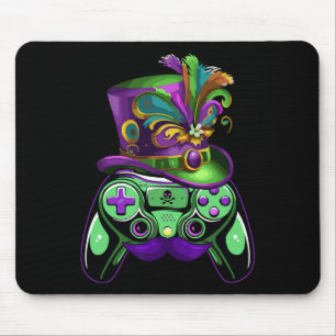 Game Controller Mardi Gras Gamers Kids Girls Men W Mouse Pad