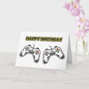 Game Controllers Birthday Card