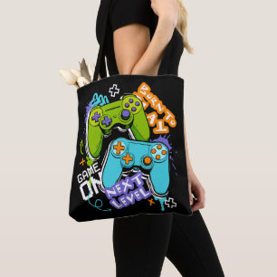 Game controllers Graffiti Gaming Born To Play Tote Bag