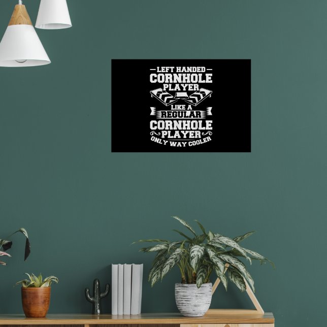 Game Cornholer Toss Game Tossing Bean Bag Cornhole Poster (Living Room 1)