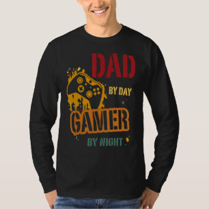 Game Dad Father's Day Dad By Day Gamer By Night G T-Shirt