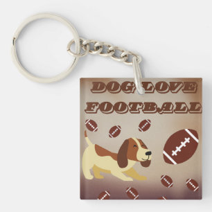 Game Day America Football Sports Fans Custom  Keychain