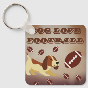 Game Day America Football Sports Fans Custom Keychain
