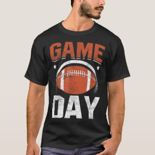 Game day american football player team coach men T-Shirt