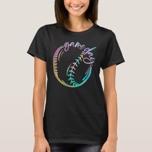 Game Day Baseball Baseball Life Softball Life Mom  T-Shirt