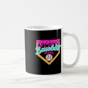 Game Day Baseball Mama Ice Cream Drip Baseball Mom Coffee Mug