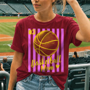 Game Day Basketball Mom Personalized T-Shirt