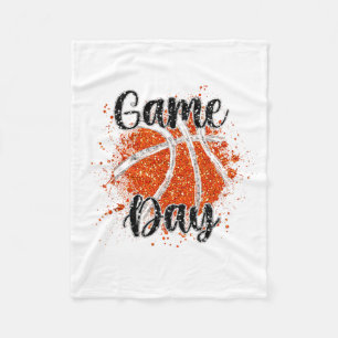 Game day basketball players sports basketball team fleece blanket