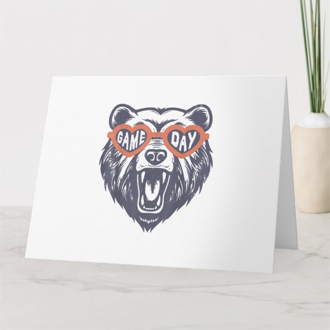 Game Day Bear Card (Front)
