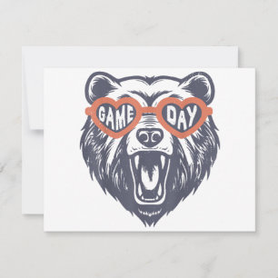 Game Day Bear  Holiday Card