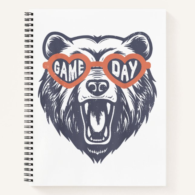 Game Day Bear  Notebook (Front)
