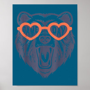 Game Day Bear Poster