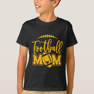 Game Day Blue And Yellow High School Football Foot T-Shirt