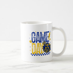 Game Day Cheer Mom Gift For Cheerleading Coach Blu Coffee Mug