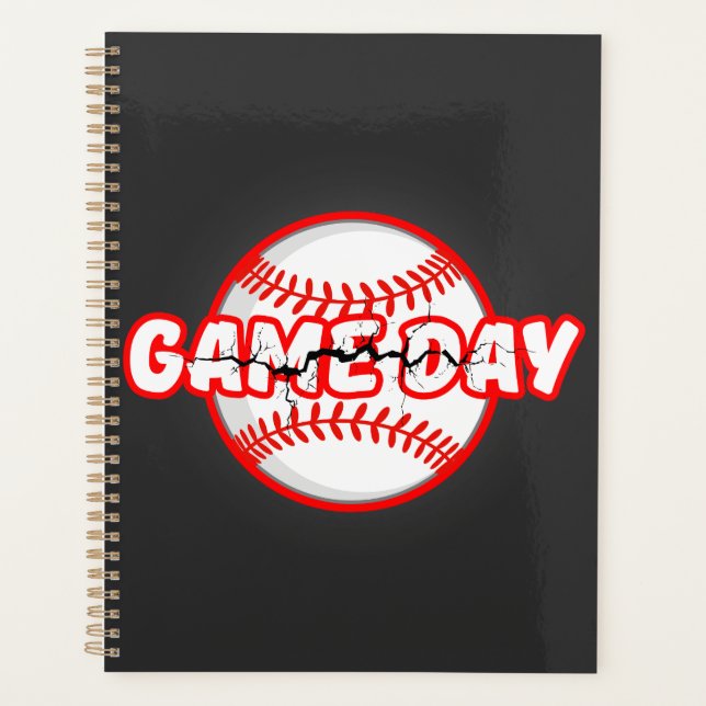 Game Day Cracked Baseball Sports Graphic (Devant)