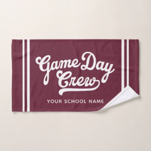 Game Day Crew Custom Sport Towel, Team Spirit Hand Towel