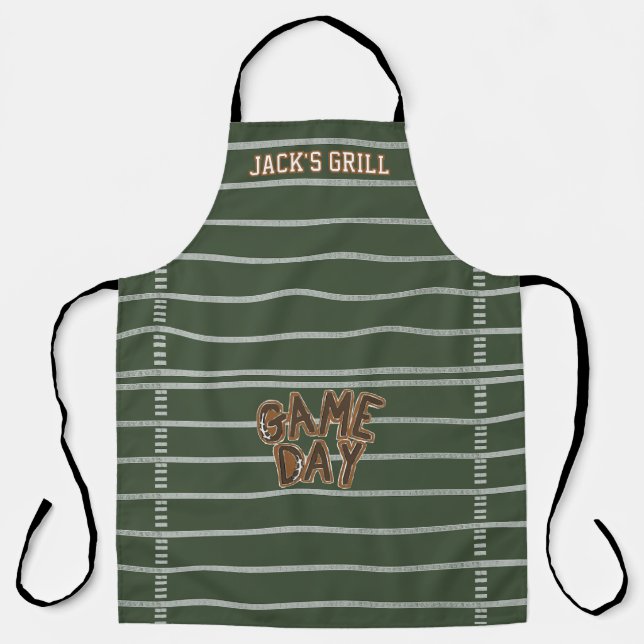 Game Day Football  Apron (Front)