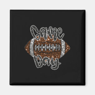Game Day Football Bling Bling Football Lover Fall Magnet