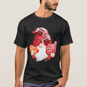 Game Day Football Gnome Mom Dad Referee Touchdown T-Shirt