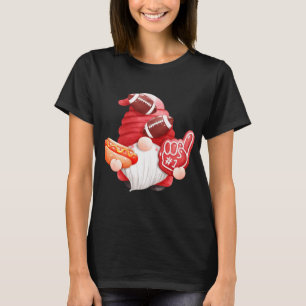 Game Day Football Gnome Mom Dad Referee Touchdown T-Shirt