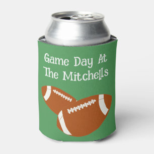 Game Day Football PERSONALIZE Drink Can Cooler