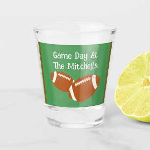 Game Day Football PERSONALIZE Shot Glass