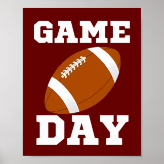 Game day football poster